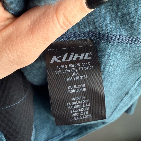 Kuhl Women Navy and Bright Blue Full Zip Jacket Size Medium - Picture 3 of 5